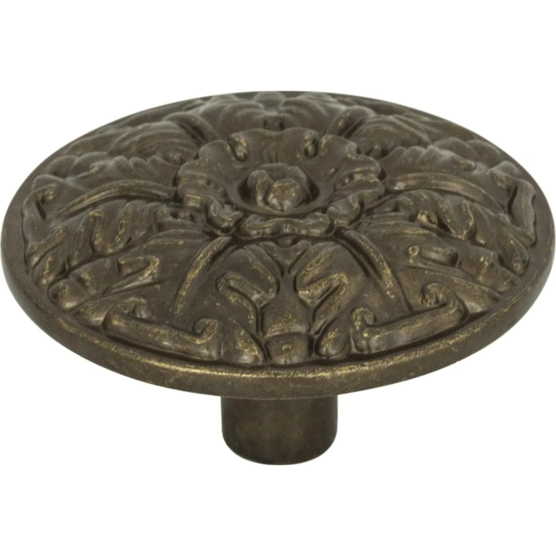 Atlas Homewares - Hammered Medallion Knob - 138-BB | Montreal Lighting & Hardware