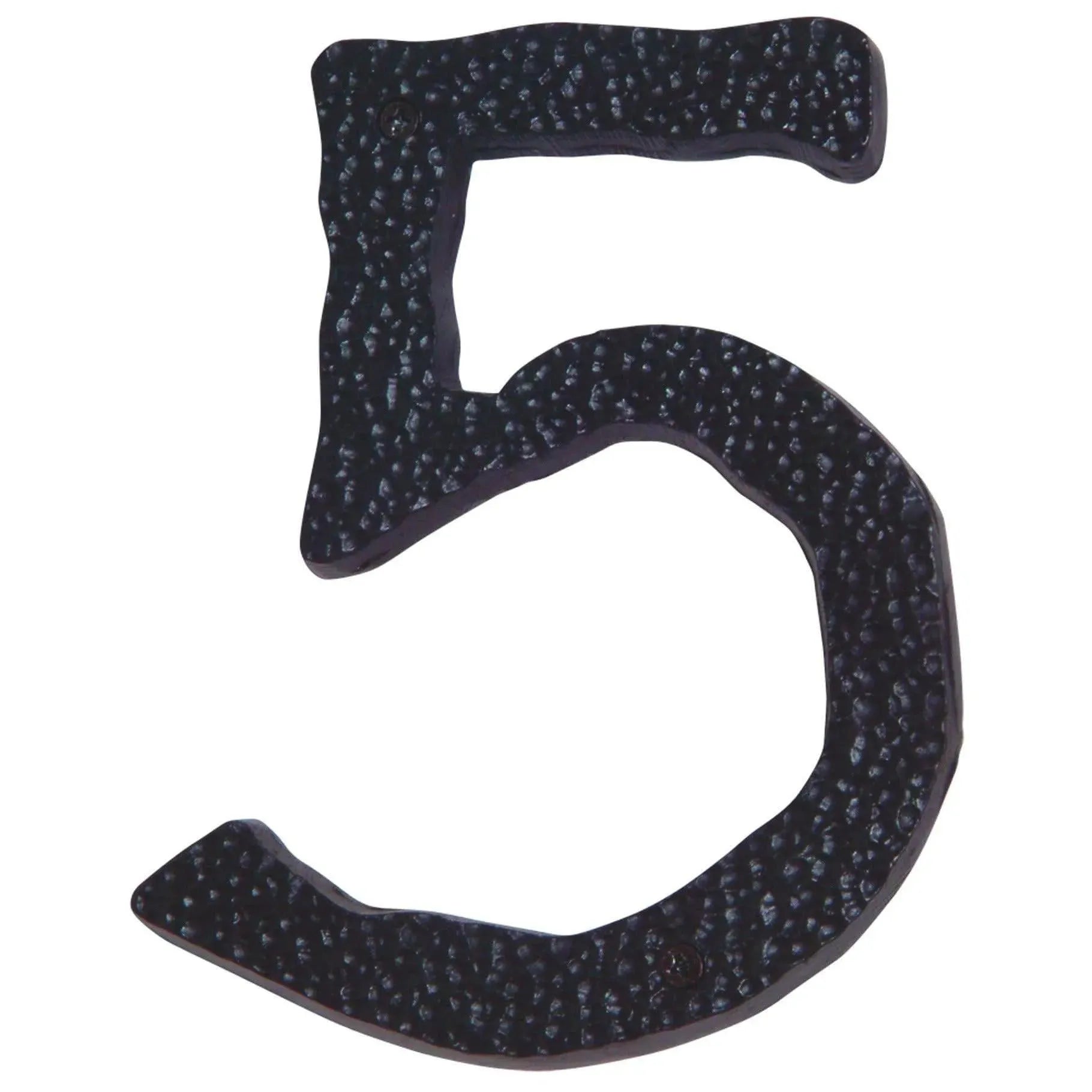 Atlas Homewares - Jagged Hammered House Numbers - HN5L-O | Montreal Lighting & Hardware