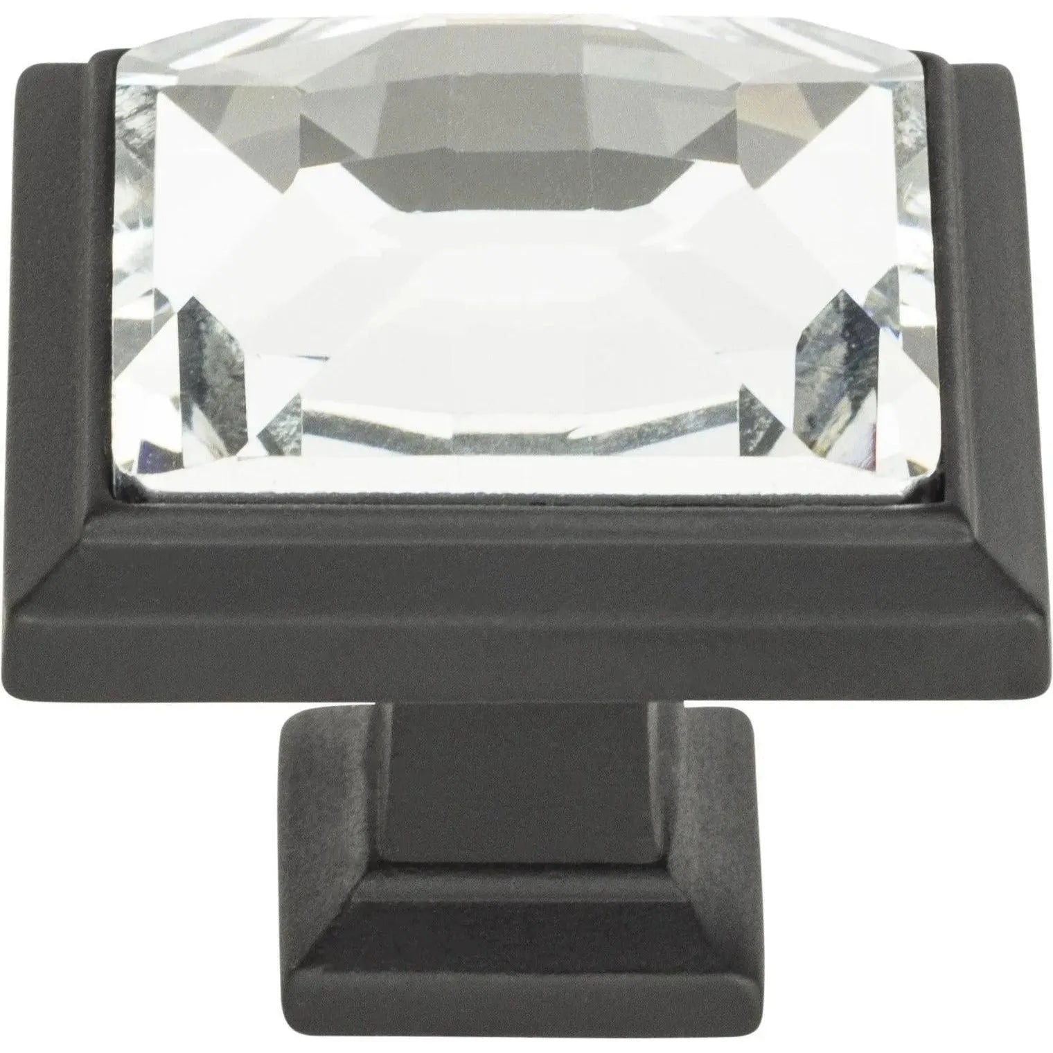 Atlas Homewares - Legacy Crystal Square Knob - 340-BL | Montreal Lighting & Hardware