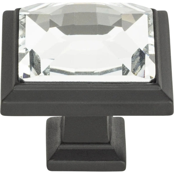 Bouton carré en cristal Legacy