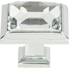 Atlas Homewares - Legacy Crystal Square Knob - 340-CH | Montreal Lighting & Hardware