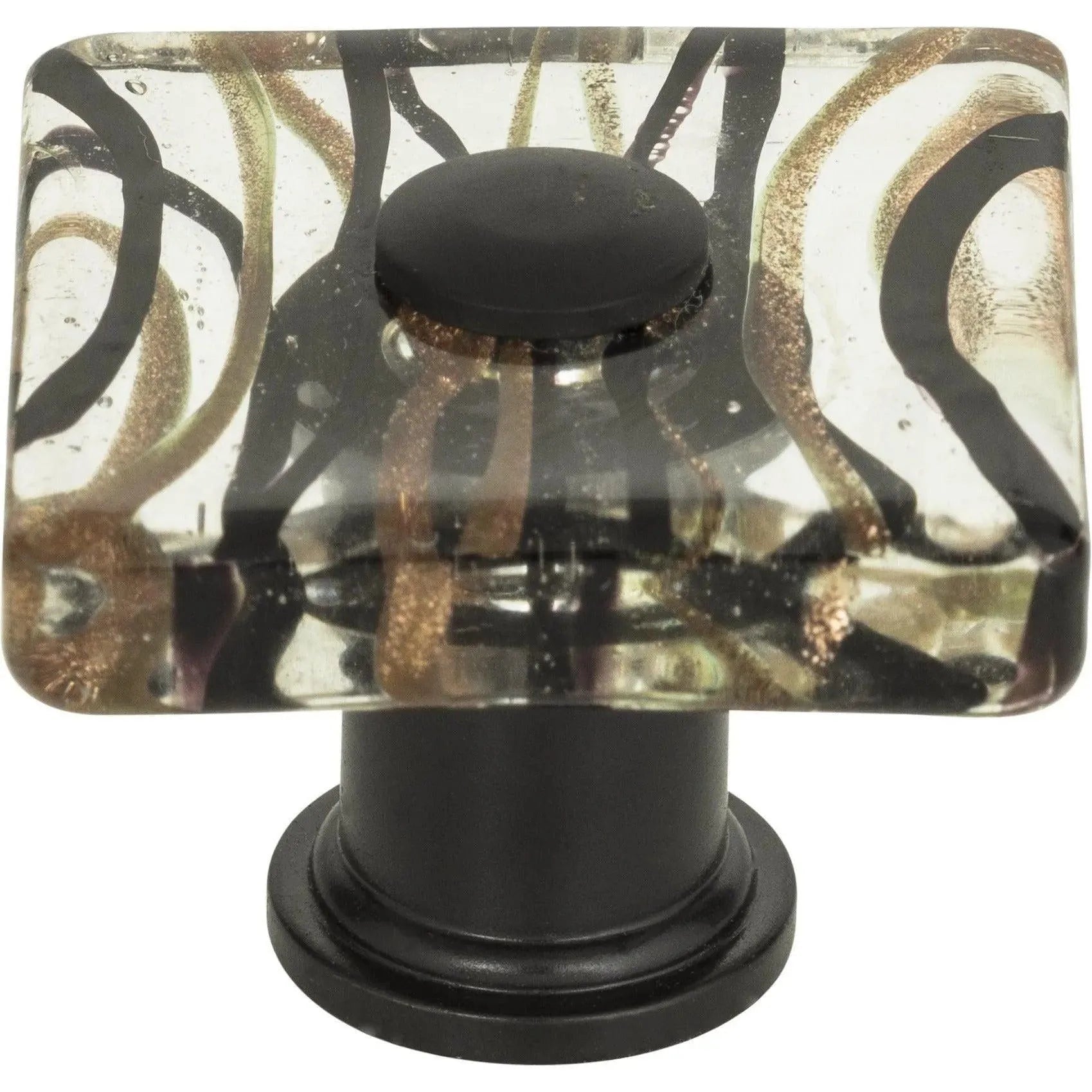 Atlas Homewares - Milky Way Glass Square Knob - 3205-O | Montreal Lighting & Hardware