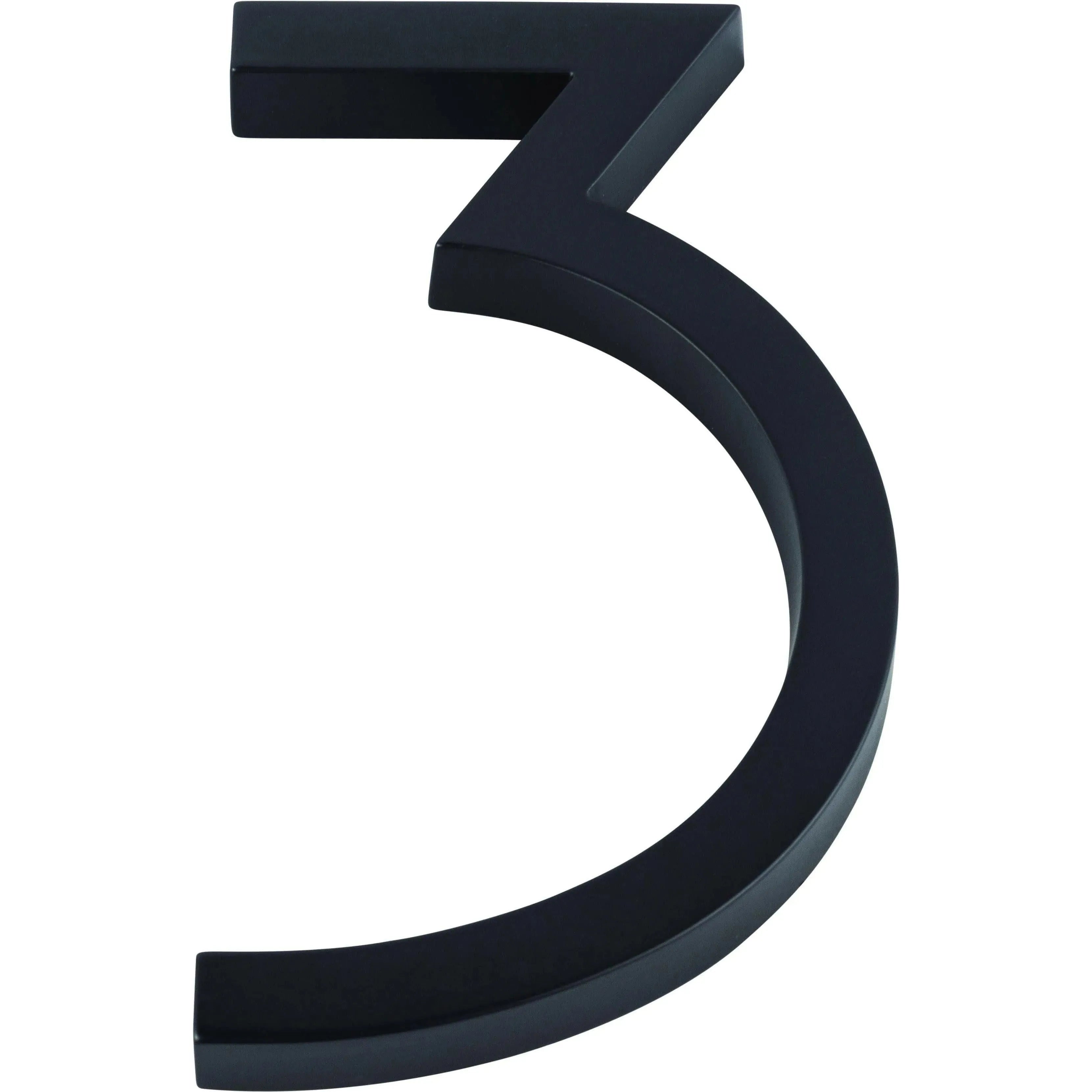 Atlas Homewares - Modern Avalon House Numbers - AVN3-L-BL | Montreal Lighting & Hardware