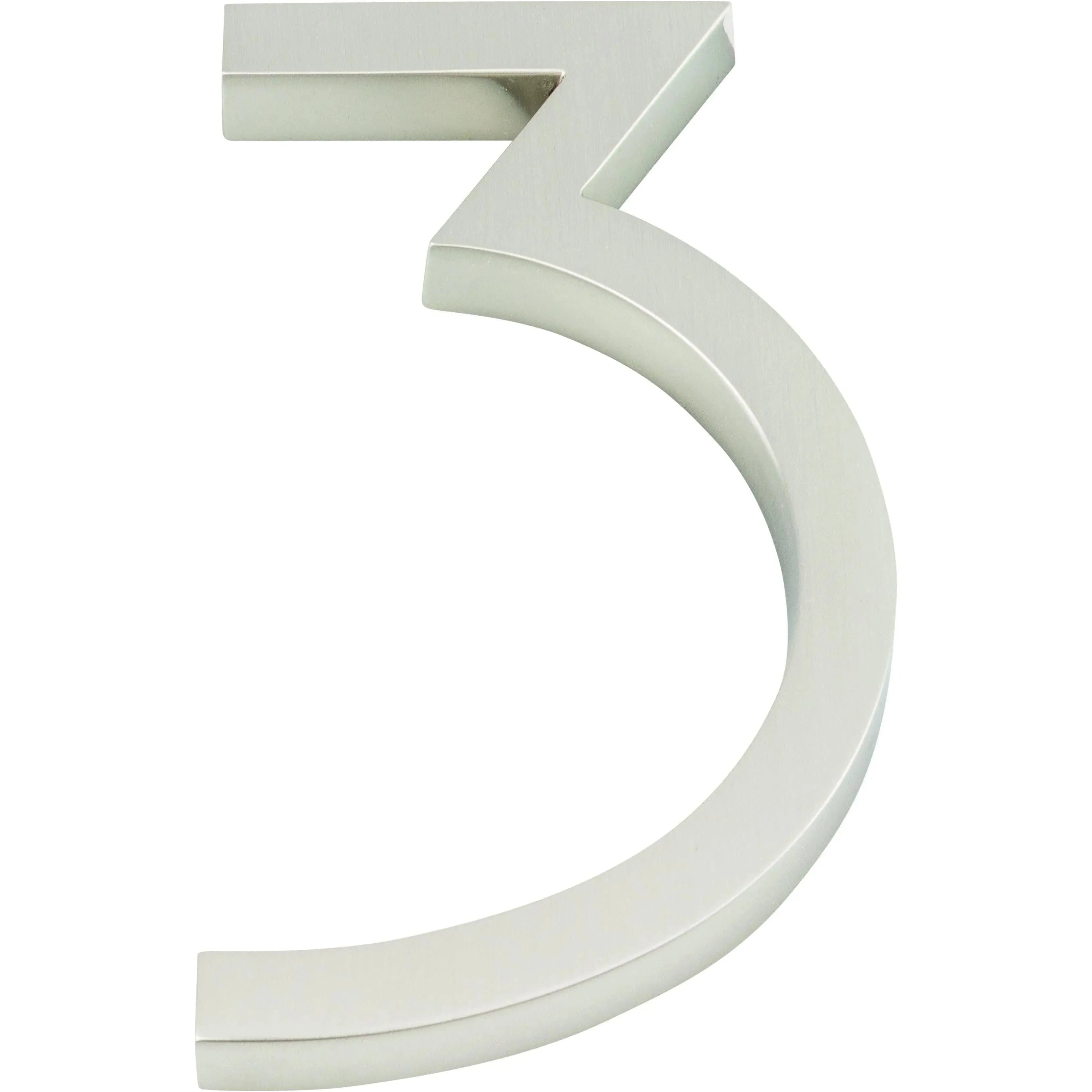Atlas Homewares - Modern Avalon House Numbers - AVN3-L-BRN | Montreal Lighting & Hardware