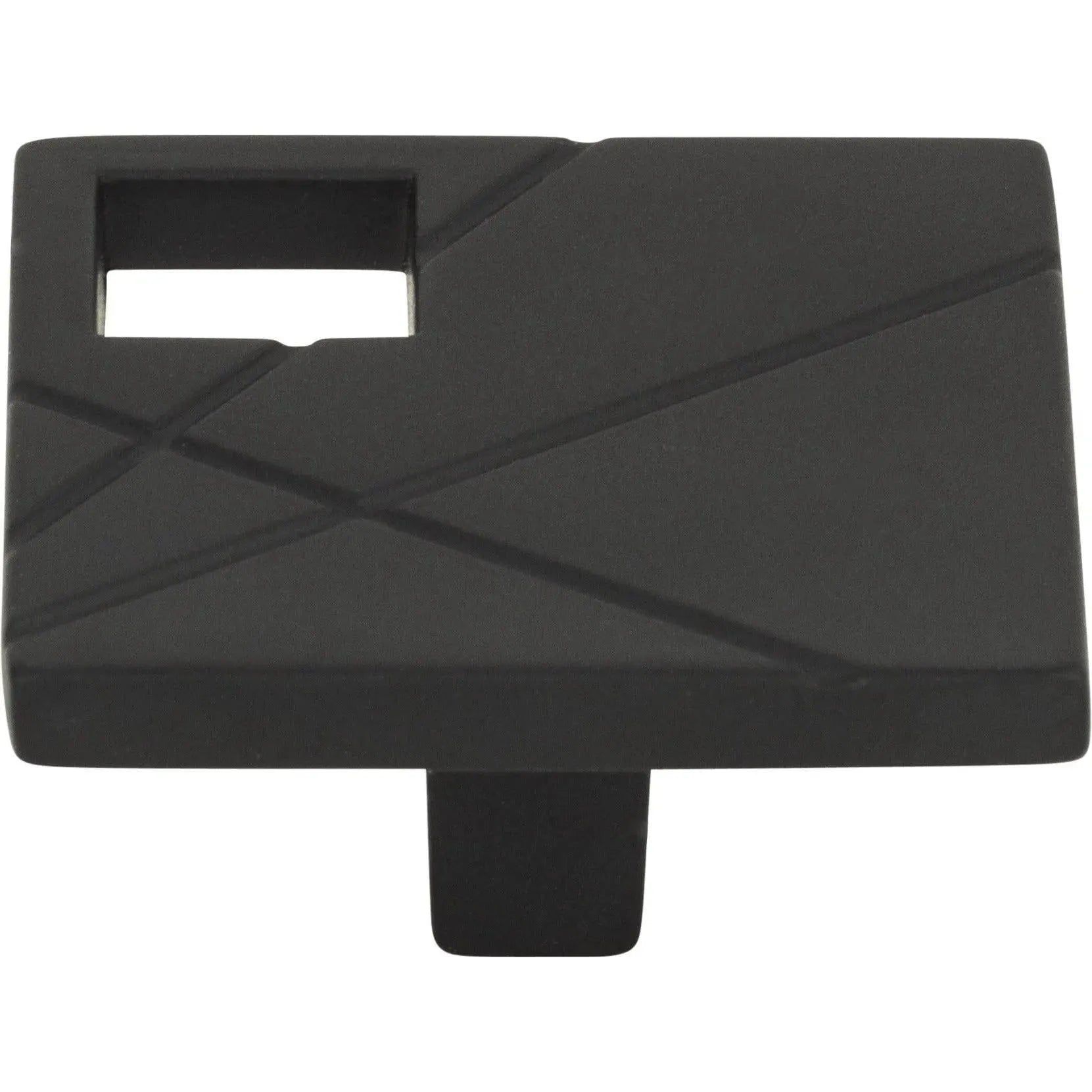 Atlas Homewares - Modernist Left Square Knob - 251L-BL | Montreal Lighting & Hardware