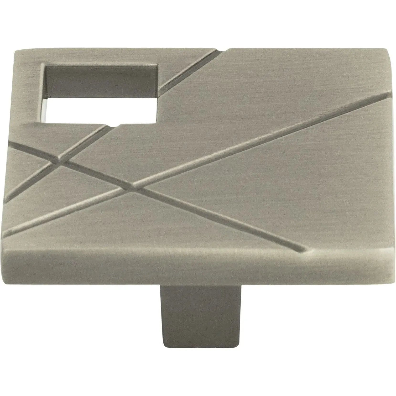 Atlas Homewares - Modernist Left Square Knob - 251L-BL | Montreal Lighting & Hardware