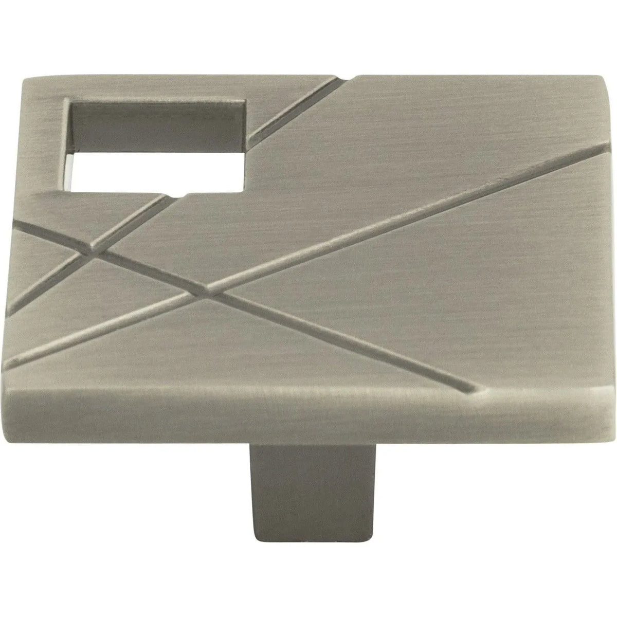 Atlas Homewares - Modernist Right Square Knob - 251R-BRN | Montreal Lighting & Hardware