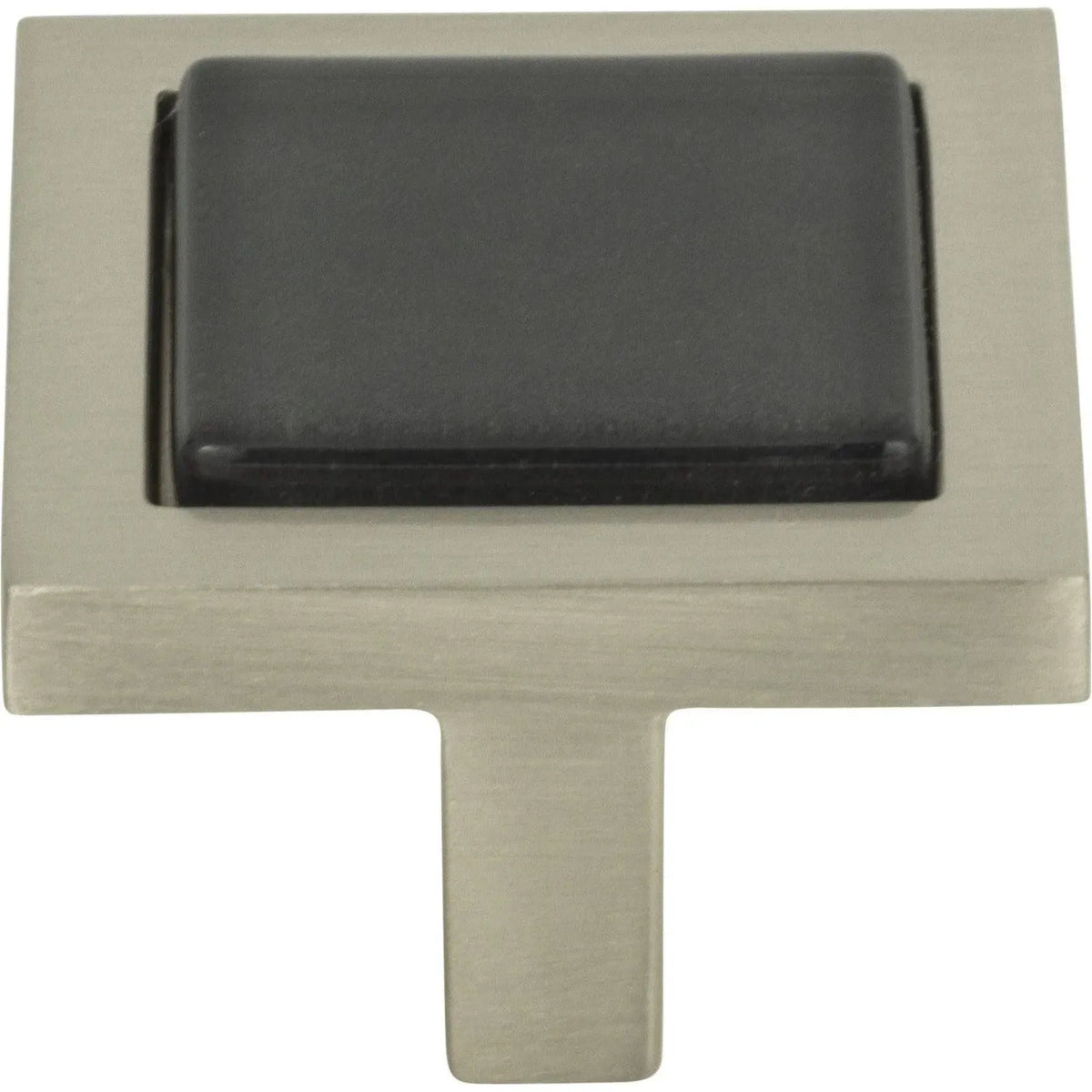 Atlas Homewares - Spa Black Square Knob - 230-BLK-BRN | Montreal Lighting & Hardware
