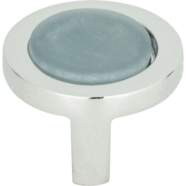 Bouton rond bleu spa
