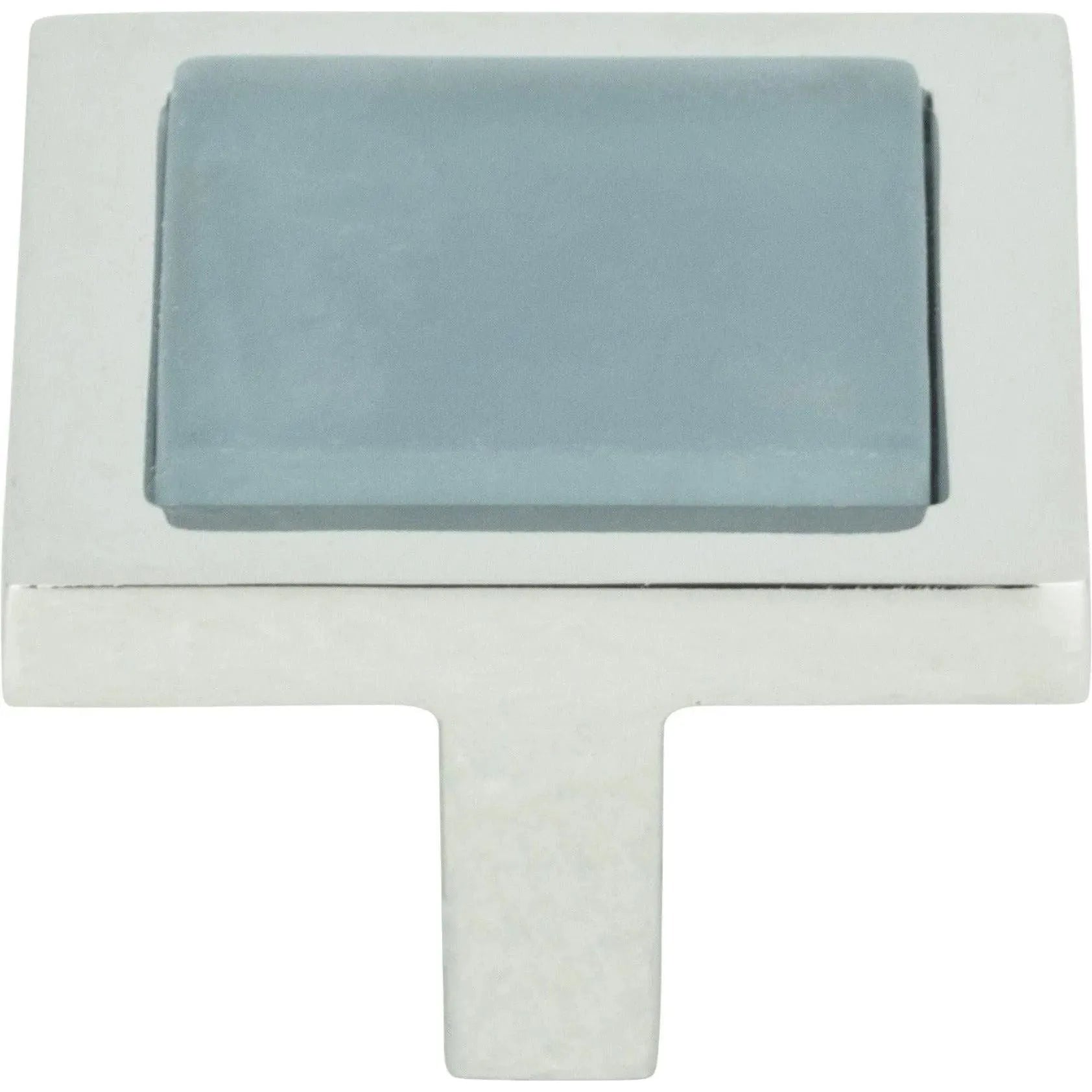 Atlas Homewares - Spa Blue Square Knob - 230-BLU-CH | Montreal Lighting & Hardware