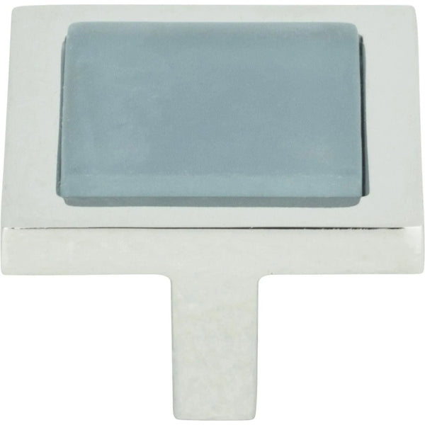 Spa Blue Square Knob