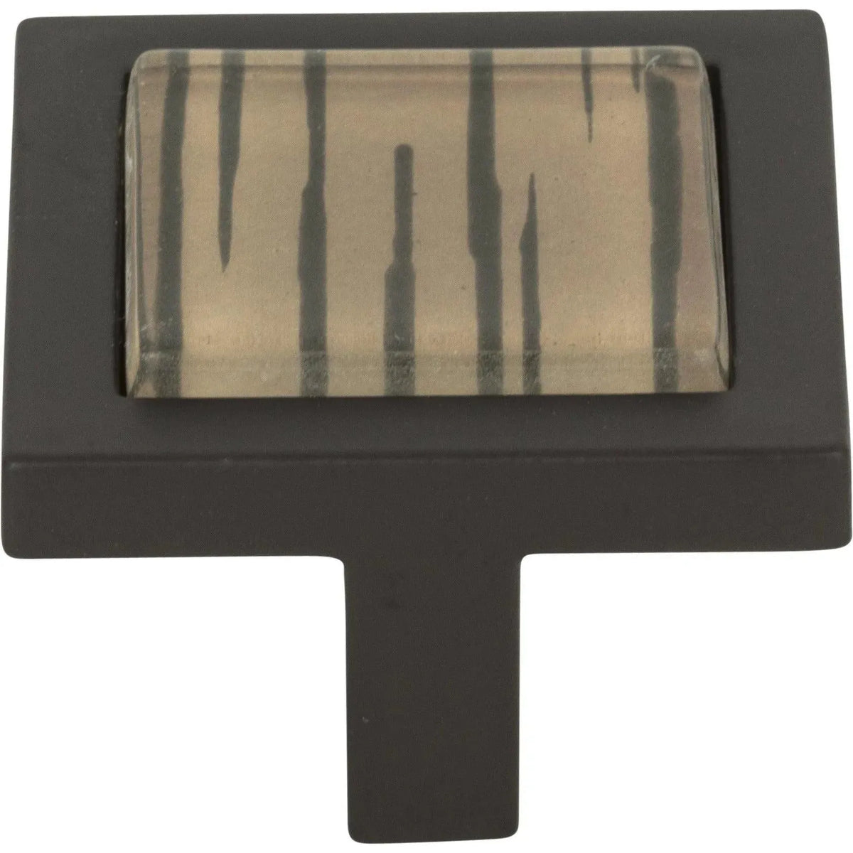Atlas Homewares - Spa Brown Tiger Square Knob - 230-OW-O | Montreal Lighting & Hardware
