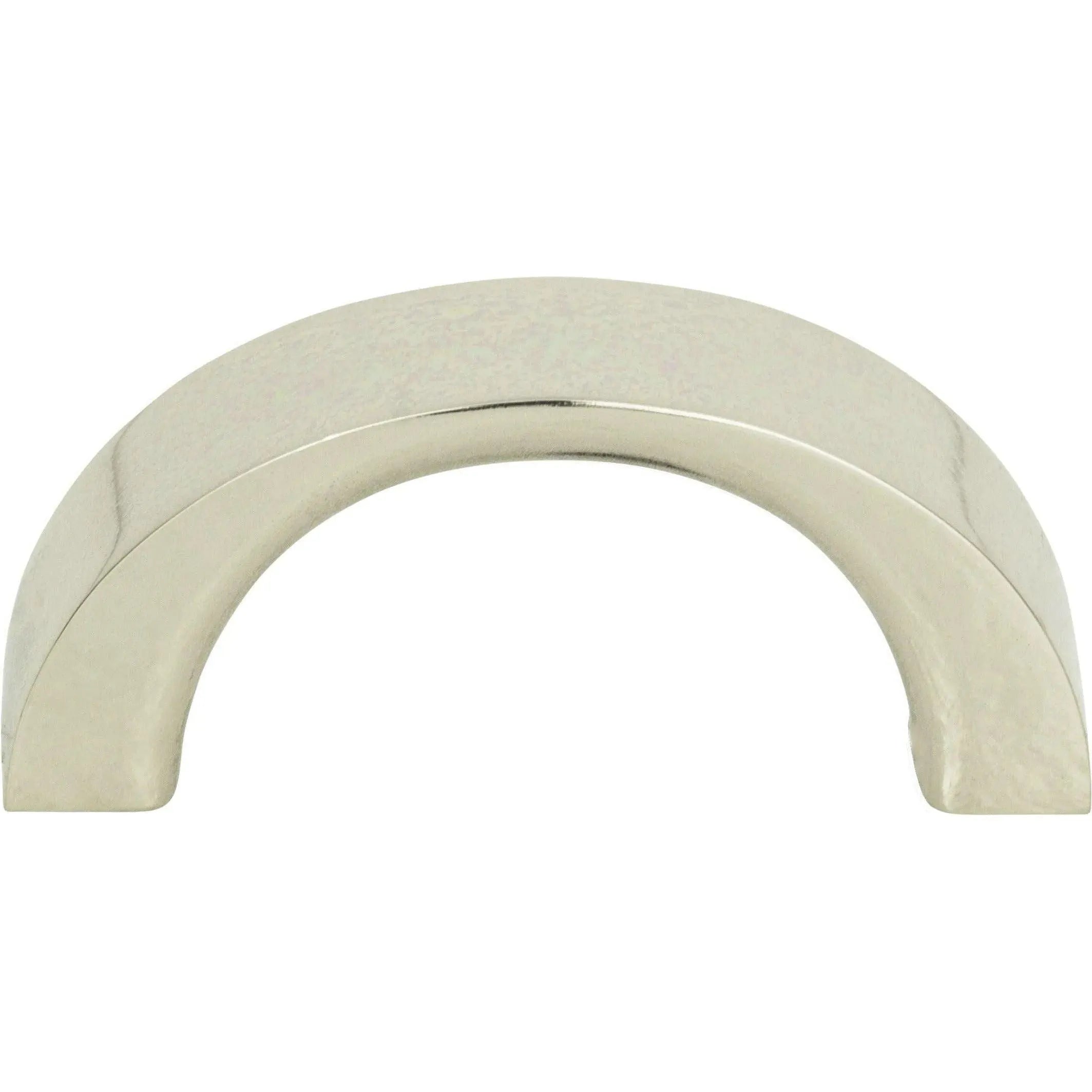 Atlas Homewares - Tableau Curved Handle - 396-PN | Montreal Lighting & Hardware