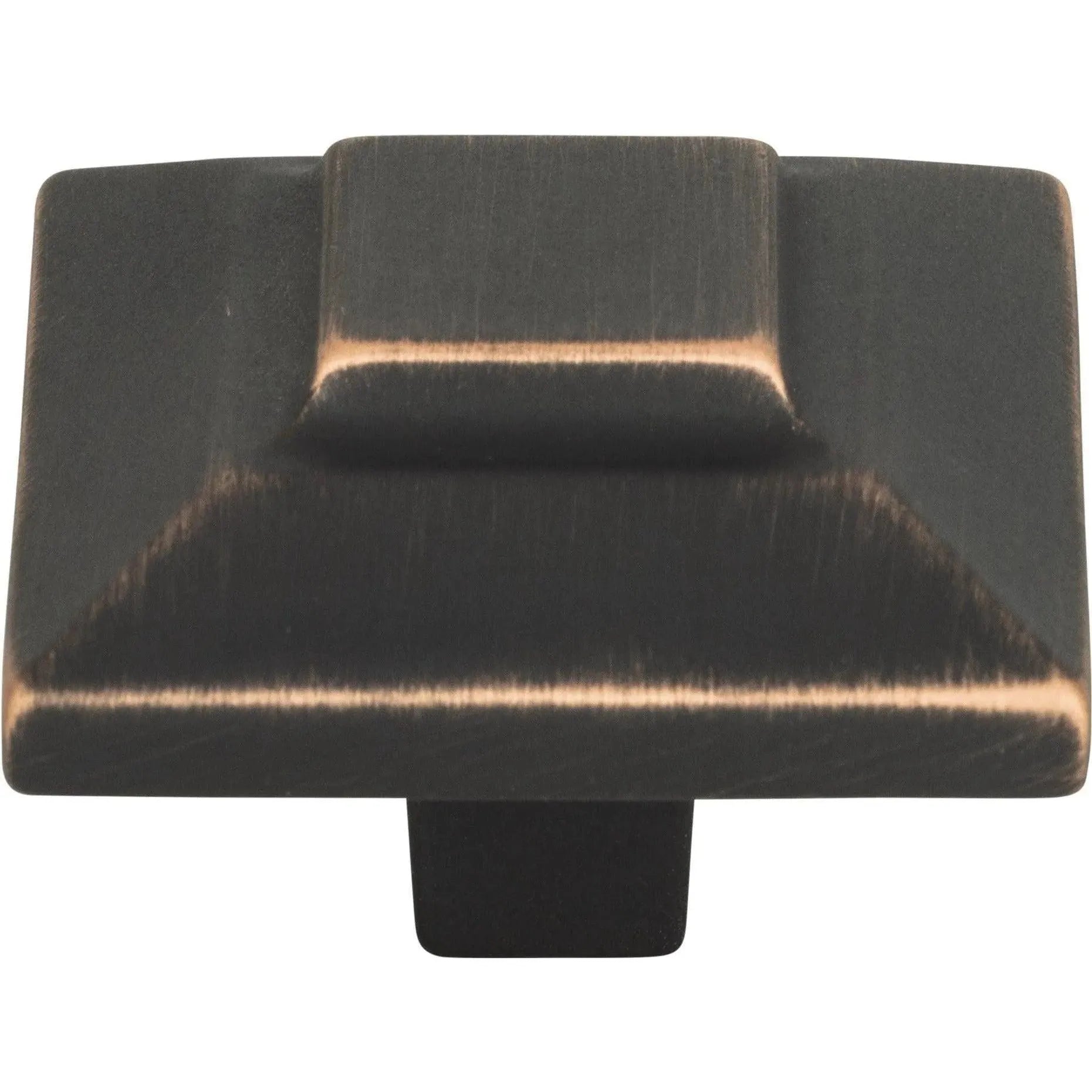 Atlas Homewares - Trocadero Large Square Knob - 4002-BRN | Montreal Lighting & Hardware
