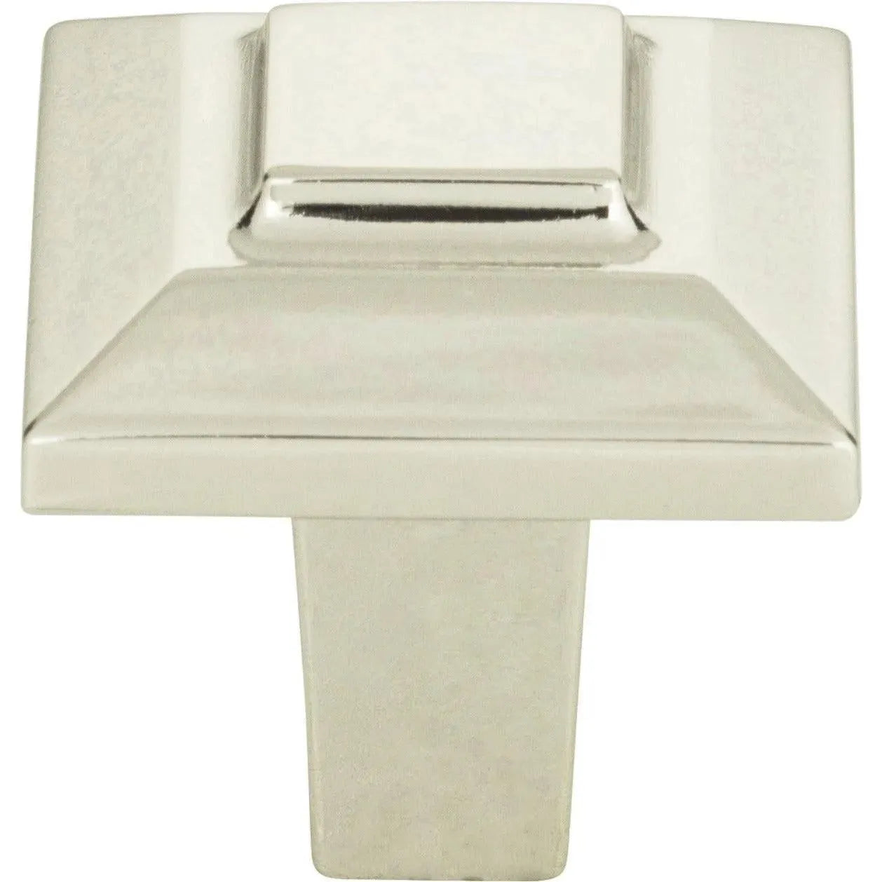 Atlas Homewares - Trocadero Small Square Knob - 283-PN | Montreal Lighting & Hardware
