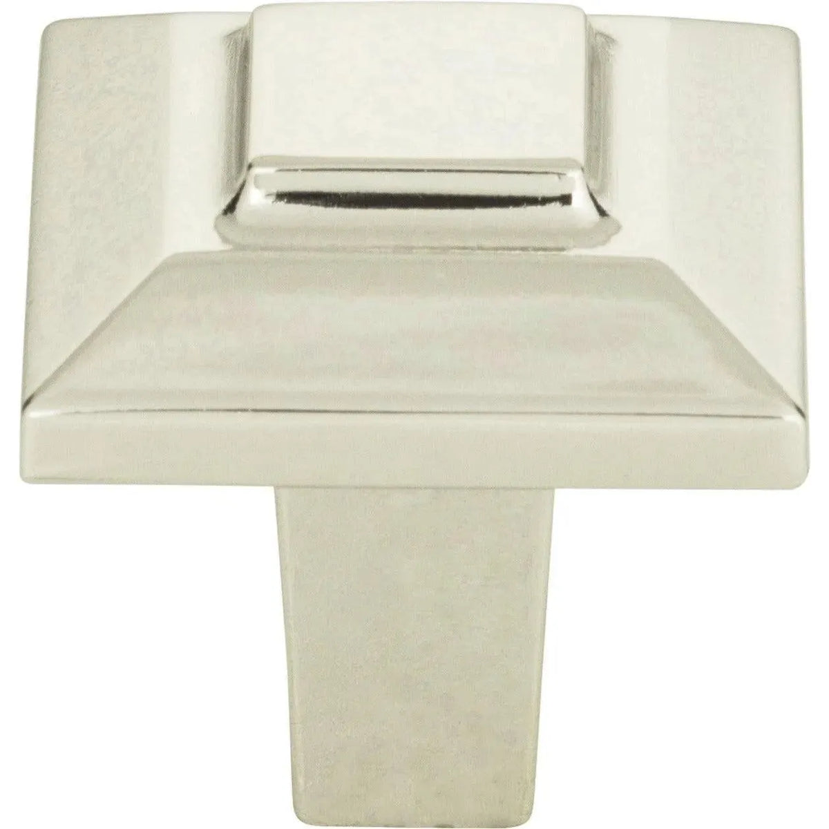 Atlas Homewares - Trocadero Small Square Knob - 283-PN | Montreal Lighting & Hardware