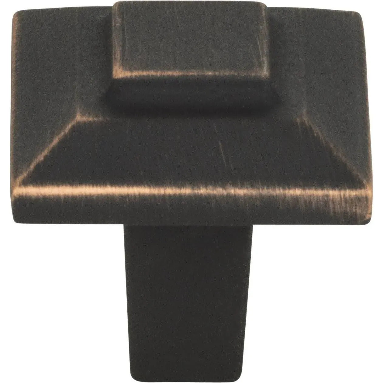 Atlas Homewares - Trocadero Small Square Knob - 283-VB | Montreal Lighting & Hardware