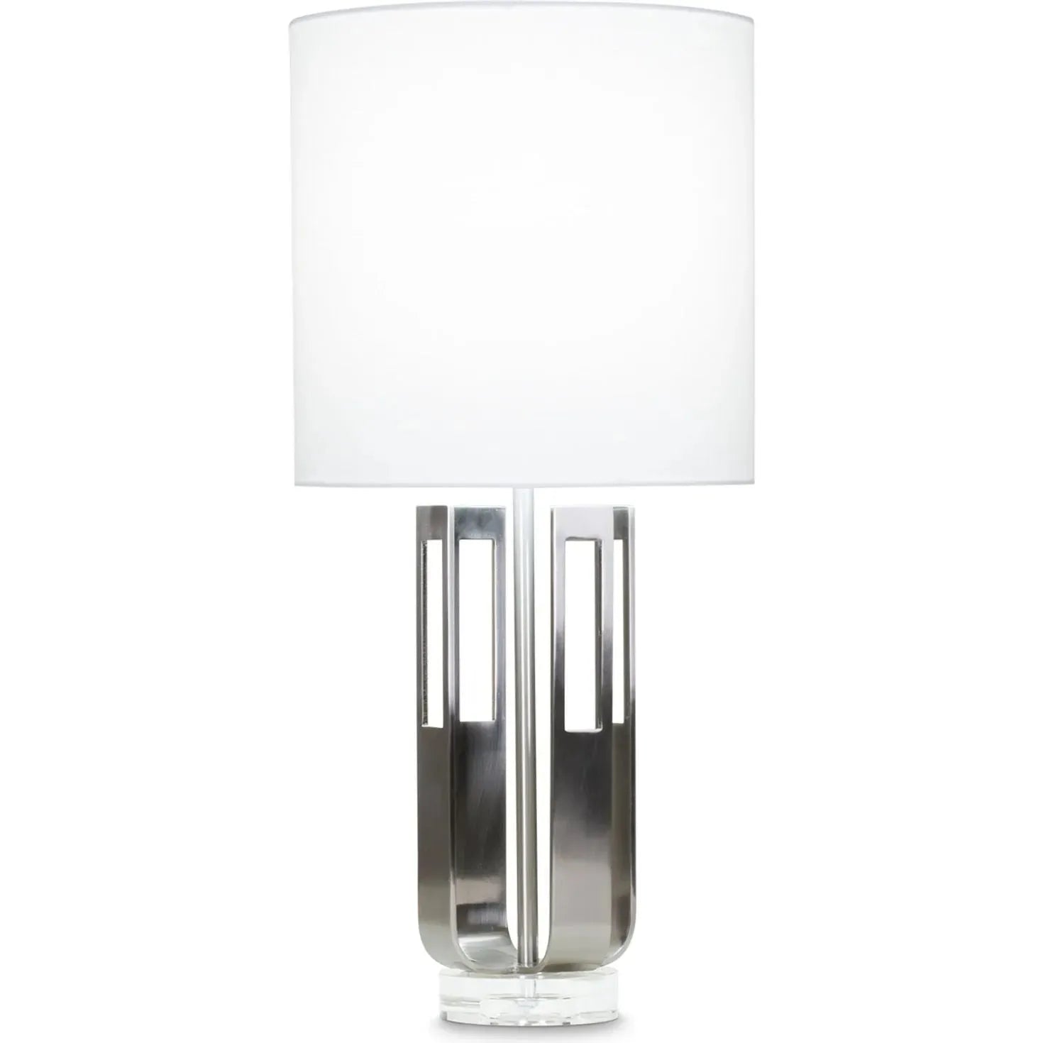 Flow Decor-4004-WHL-Table Lamps-Atticus-Silver