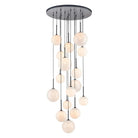 Avenue Lighting - Delilah Multi-Light Pendant - HF4266-BK-WHT | Montreal Lighting & Hardware