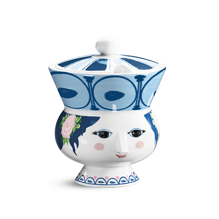 Bjørn Wiinblad 56571 Dora Sugar Bowl in Blue
