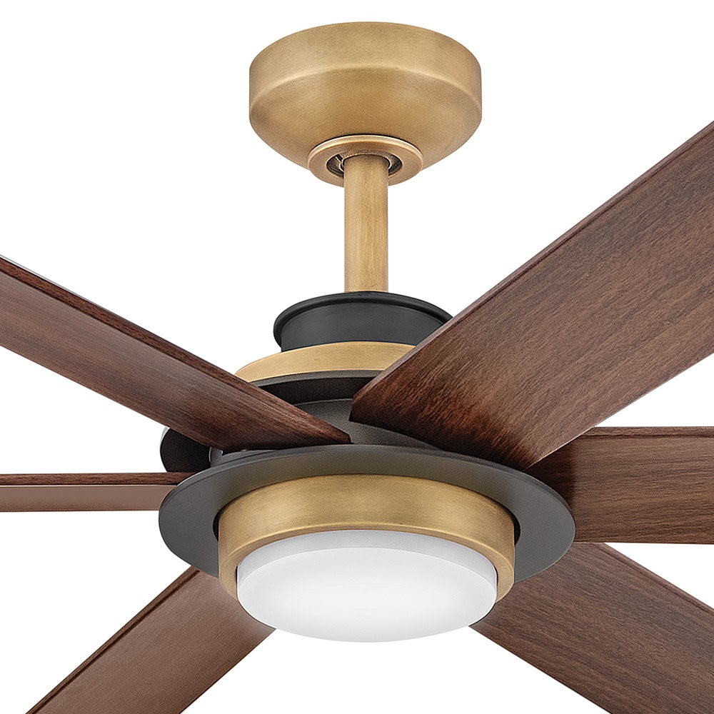 Éclairage intelligent LED Hinkley Lighting 906964FHB-LDD Andros Ventilateur  en laiton Heritage