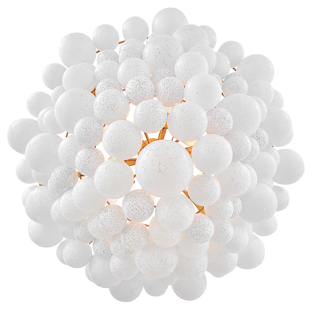 Fredrick Ramond FR41568DA Marabel Verre soufflé à plusieurs niveaux Suspension en laiton vieilli