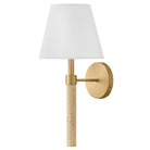 Applique murale Hinkley Lighting 47720LCB Bruna Travertine en laiton laqué