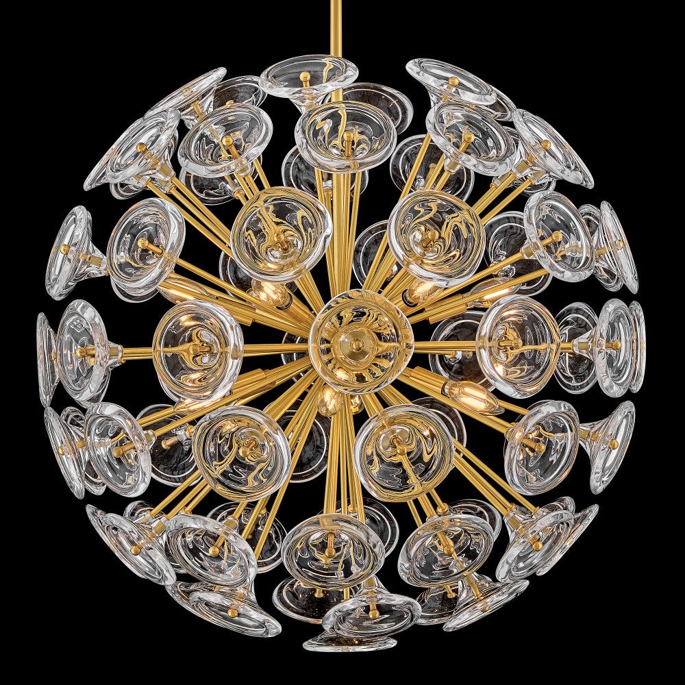 Fredrick Ramond FR46905UB Globe Maya Suspension en laiton non verni