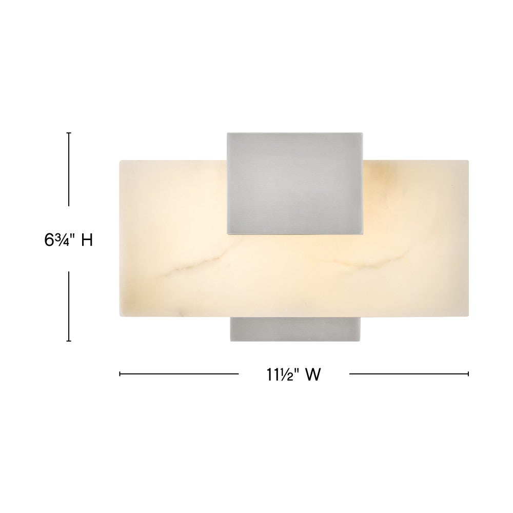 Luminaire de salle de bain LED Cadiz 57030BN de Hinkley Lighting, finition nickel brossé