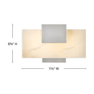 Luminaire de salle de bain LED Cadiz 57030BN de Hinkley Lighting, finition nickel brossé