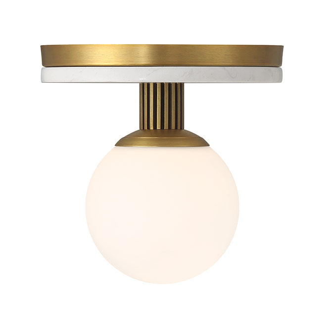 Eurofase 50187-010 Carnagie LED Flush Mount in Antique Brass
