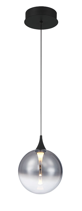 Eurofase 50250-028 Iissa LED Globe Pendant in Matte Black