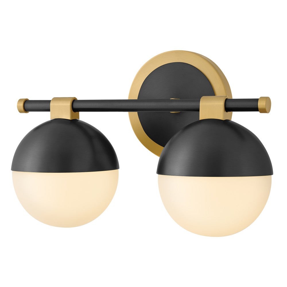 Meuble-lavabo Bowie 54562LCB-BK de Hinkley Lighting, en laiton laqué avec accents noirs