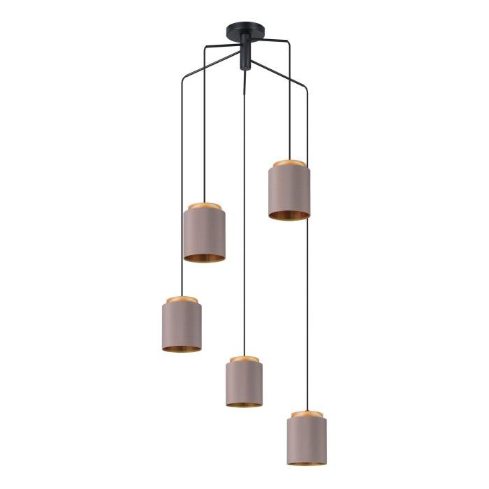 Eglo Canada - 99447A - Five Light Pendant - Albariza - Black