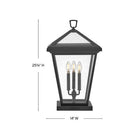 Lanterne Hinkley Lighting 2557MB Alford Place Pier Mount, finition Museum Black