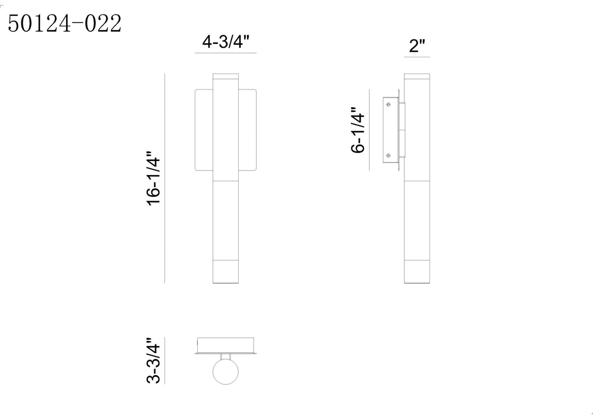 Eurofase 50124-022 Ronda LED Outdoor Wall Sconce in Weathered Brass