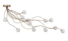 Eurofase 49950-021 Athena LED Semi-Plafonnier en or antique