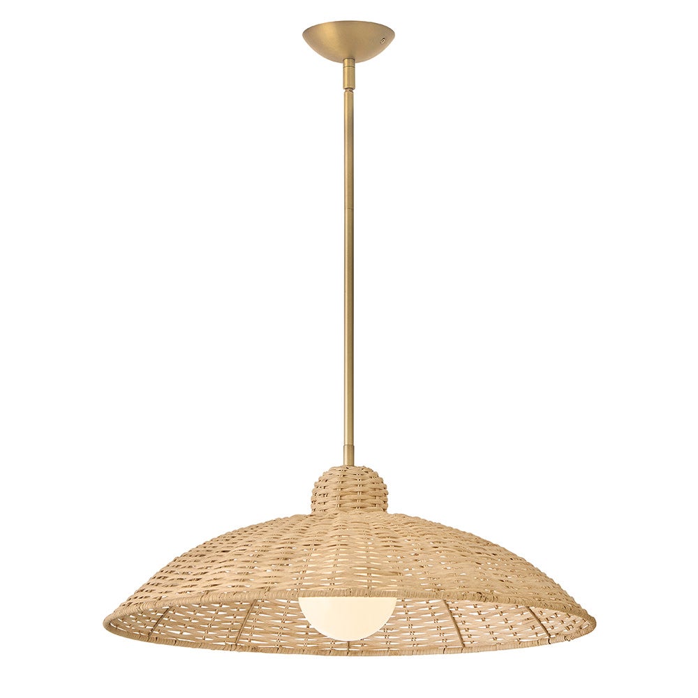 Lark 84337LCB Pismo Pendant in Lacquered Brass