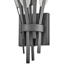 Applique murale Fredrick Ramond FR43100BGR Nerine en albâtre, finition graphite brossé