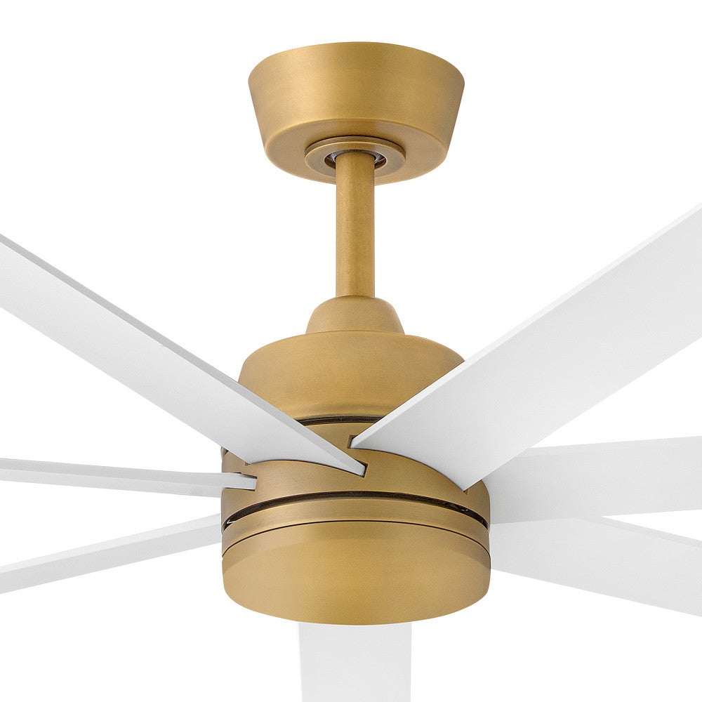 Éclairage intelligent LED Hinkley 910656FHB-LDD Ventilateur  en laiton Heritage