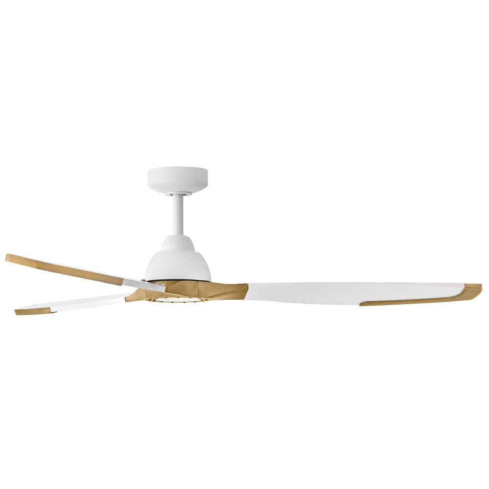 Éclairage intelligent Hinkley Lighting 906760FMW-LDD Aileron LED Ventilateur  en blanc mat