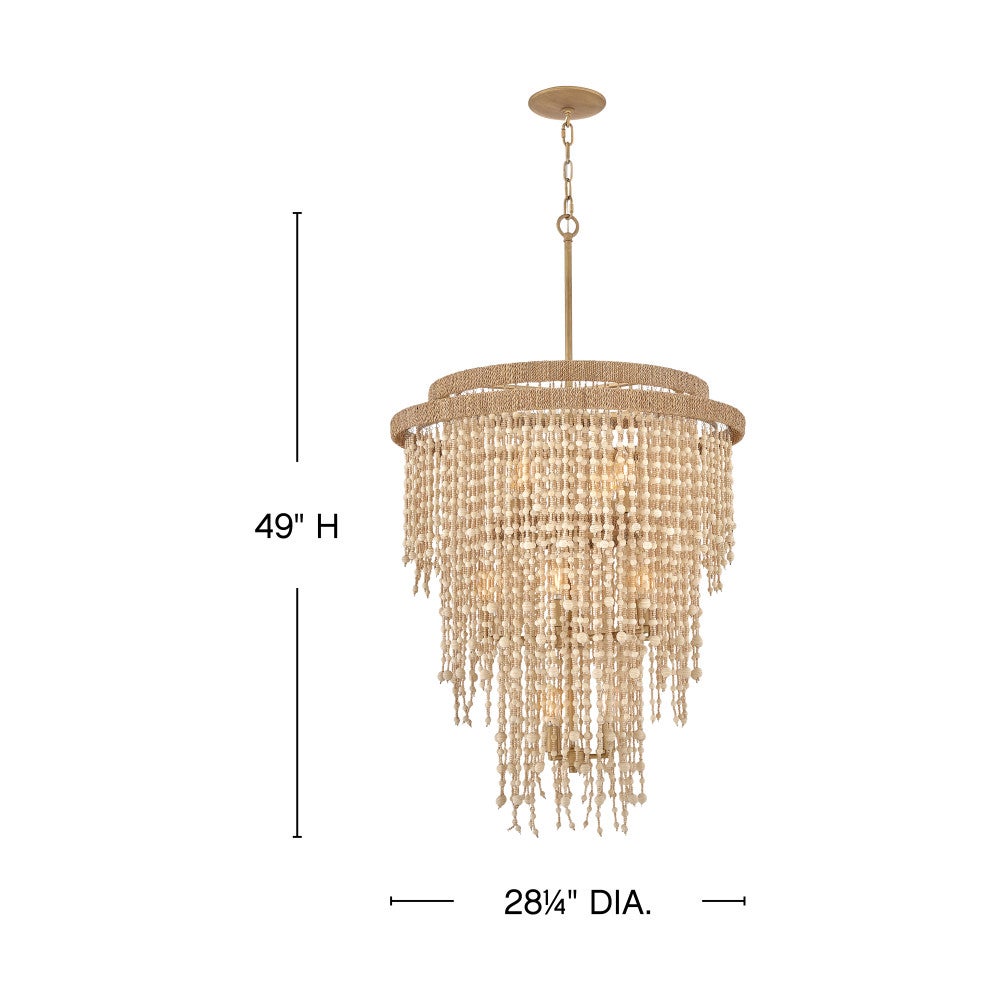 Fredrick Ramond FR47004BNG Freya Beaded Suspension en or bruni