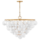Fredrick Ramond FR41568DA Marabel Verre soufflé à plusieurs niveaux Suspension en laiton vieilli