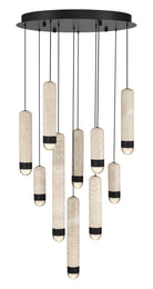 Eurofase 50130-016 Cambre LED Multi-Light Pendant in Matte Black