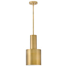 Lark 83687LCB Casey Metal Shade Pendant in Lacquered Brass