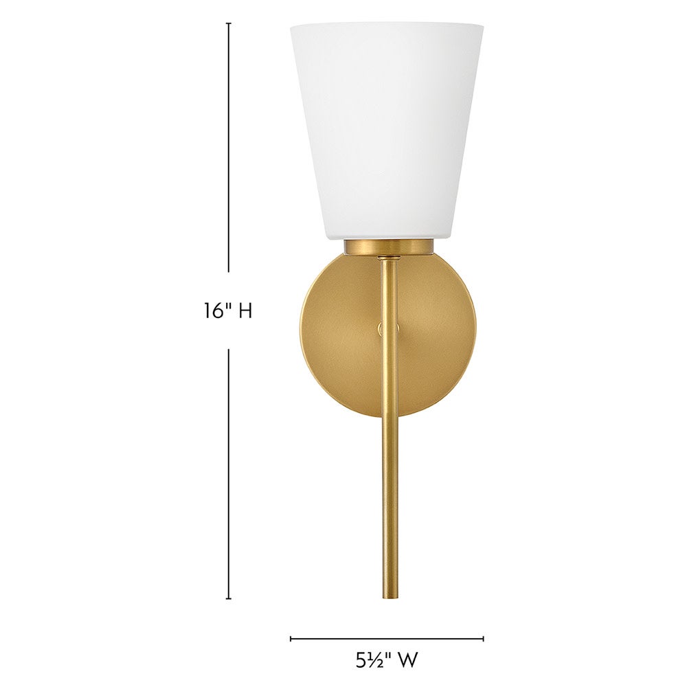 Meuble-lavabo Lark 85420LCB Bri en laiton laqué