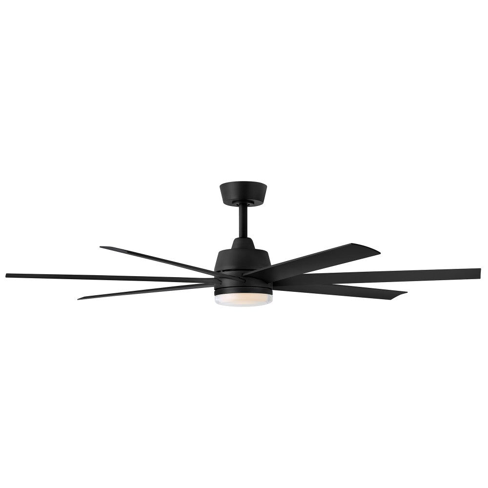 Éclairage intelligent LED Hinkley 910656FMB-LDD Ventilateur  en noir mat