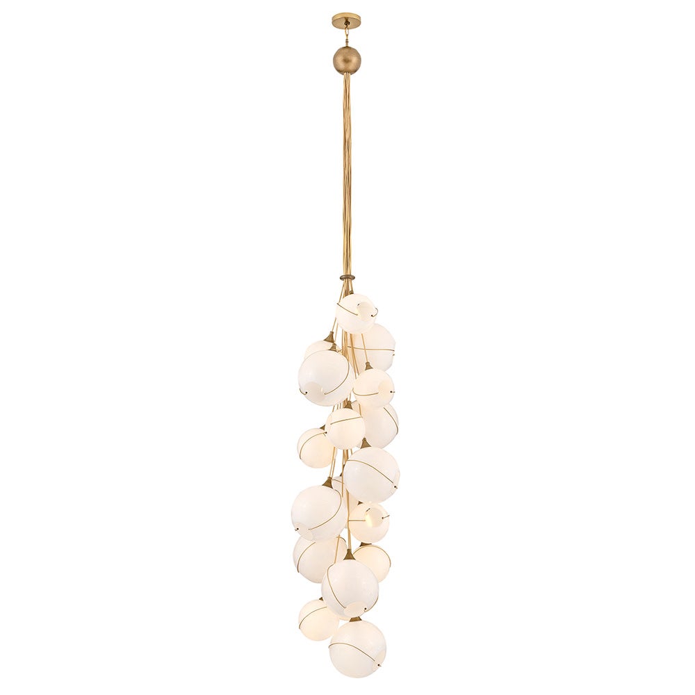 Hinkley Lighting 30309HBR-CO Skye Multi Tier Pendant in Heritage Brass