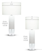 Atlantic Table Lamp - Off-White - Off-White Linen Oval (FLO-4450-OVAL-OWL)