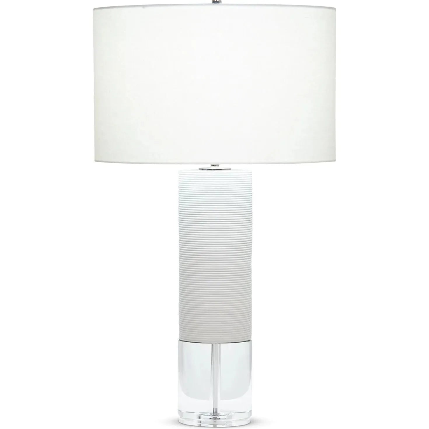 Flow Decor-4450-OWL-Table Lamps-Bermuda-Off-White